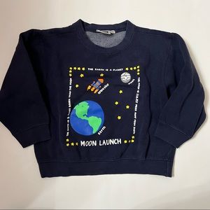 Teaching Togs Boys Space Sweater - Size Large (Used)